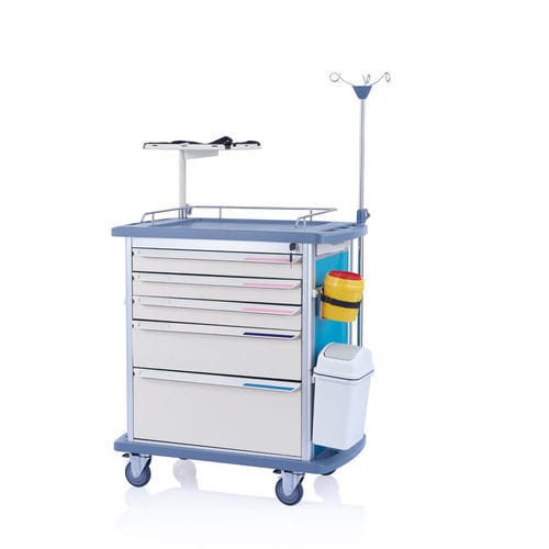 救急用台車 - W3950 - Sichuan Yufeng Medical Equipment Co., Ltd. - 集中治療用 / 病院用 / 医療機器用