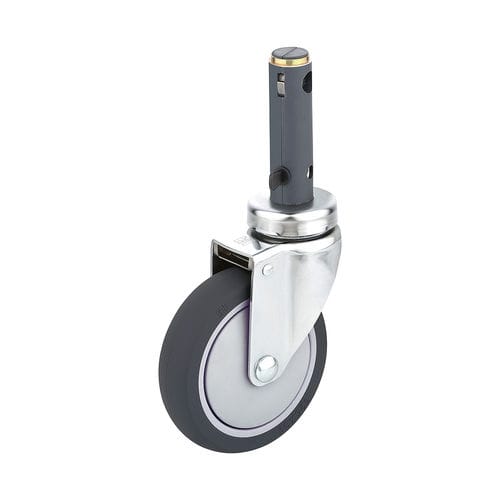 担架用車輪 - H391A-1A100UPB(2FT) - Haion Caster - 病院ベッド用 / 回転 / ブレーキ付き