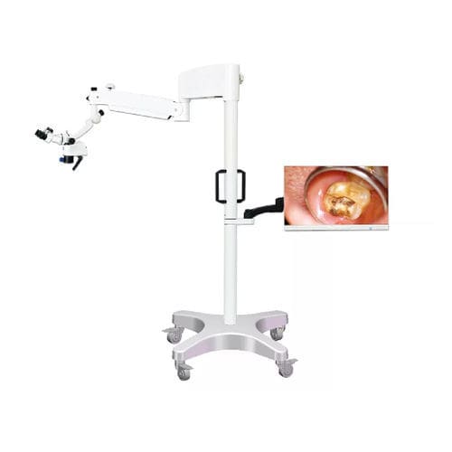 歯科用手術顕微鏡 - DOM-100 - Jiangsu Dynamic Medical Technology - キャスター付き
