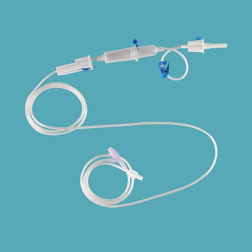 点滴筒付き輸液セット - IV-03 - Taizhou Safefusion Medical Instruments - Yポートコネクター付き / 栓付き / ラテックスフリー部品付