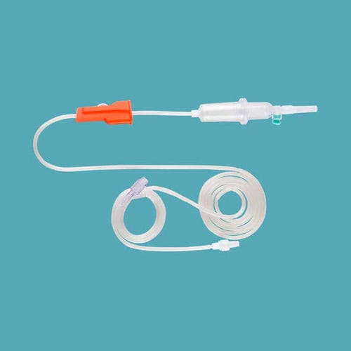 点滴筒付き輸液セット - IV-02 - Taizhou Safefusion Medical Instruments - Yポートコネクター付き / 栓付き / ラテックスフリー部品付