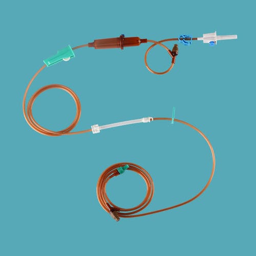 化学療法用輸液セット - IVP-071 - Taizhou Safefusion Medical Instruments - 点滴筒付き / Yポートコネクター付き / 栓付き