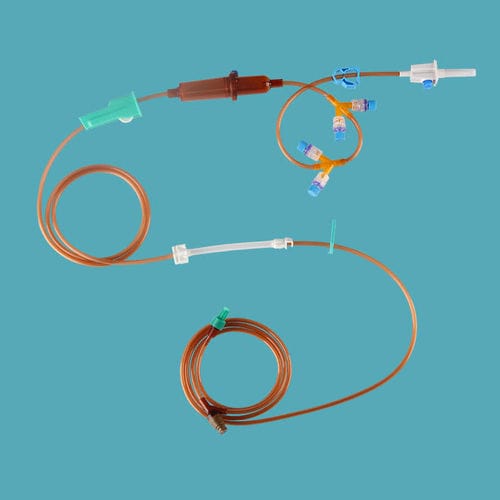 化学療法用輸液セット - IVP-073 - Taizhou Safefusion Medical Instruments - 点滴筒付き / Yポートコネクター付き / 栓付き
