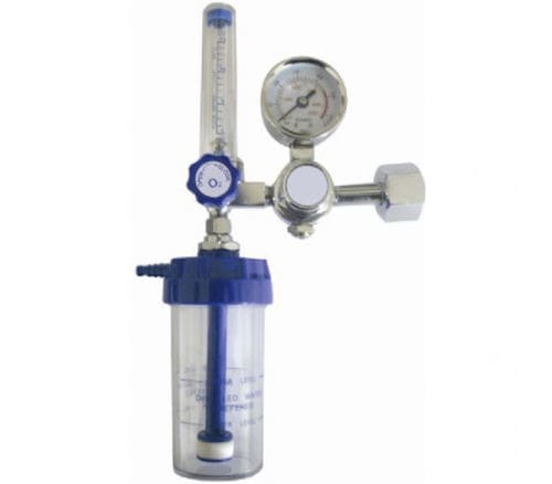 医療用 空酸素ガスボンベ2本メーター付き
