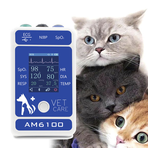 獣医用患者モニター - AM6100 - Shanghai Berry Electronic Tech Co.,Ltd - 携帯型 / ECG / SpO2