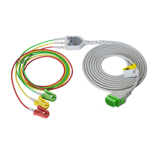 シーメンス対応ECGケーブル - EA002S3A - Med-link Electronics Tech - Schiller用 / ドレーゲル対応 / GEヘルスケア対応