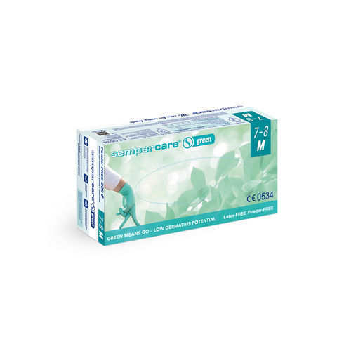 二トリル製手袋 - green - Sempermed Industrial - 診察用 / パウダーフリー / 非滅菌
