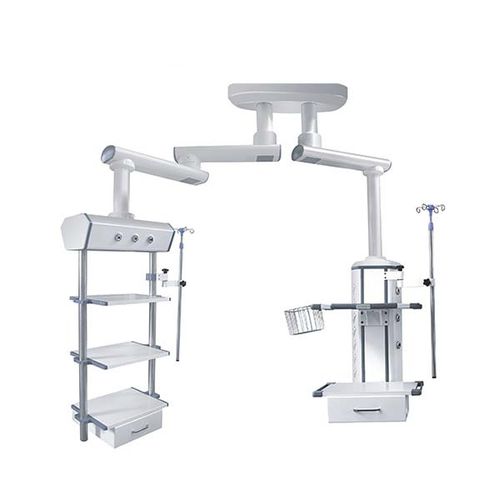 天井取付けダブル医療ペンダント - TD-TS-100 - Shanghai Wanyu Medical Equipment - 集中治療用 / 麻酔 / 内視鏡用