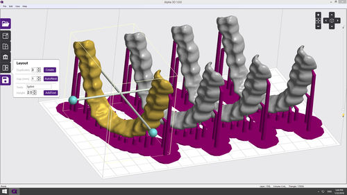 義歯デザイン用ソフト - Alpha 3D - Ackuretta Technologies LLC - 3Dシミュレーション / 歯科技工所用 / Windows