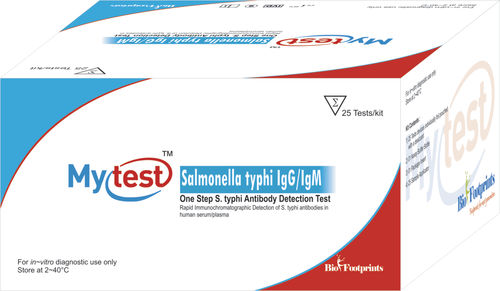 サルモネラ菌検査キット - Mytest - Biofootprints Healthcare Pvt Ltd - 腸チフス / IgG / 免疫グロブリンM