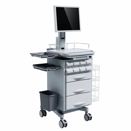 薬配分用コンピュータ用台車 - FG-H-11 - Fangge Medical - 引き出し付き / セキュリティ / ワイヤレス