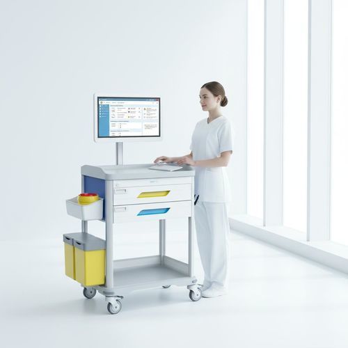 医療用コンピュータ用台車 - FG-V-10 - Fangge Medical - 薬配分用 / タブレット（PC）用 / バッテリー式