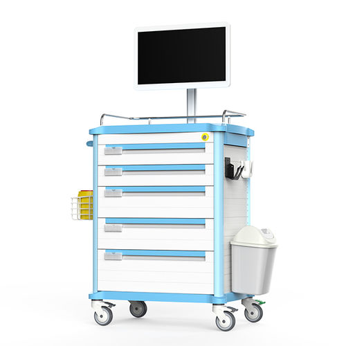 医療用コンピュータ用台車 - FG-H-16 - Fangge Medical - 移動式 / 引き出し付き / ワイヤレス