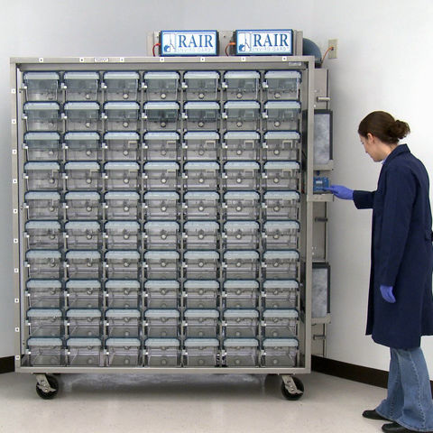 マウス用動物研究用かご - RAIR HD - LAB PRODUCTS - モジュール式 / 換気付き