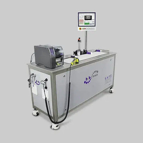 ダンボール用ラベル貼付機 - MS-PV-AG series - b+b Automations- und Steuerungstechnik GmbH - 手動 / バーコード ラベル用