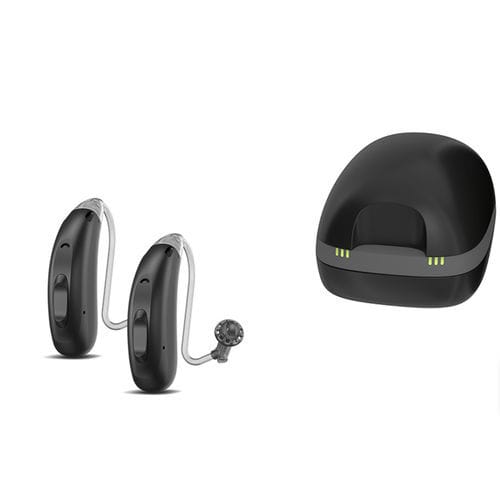 耳かけ型補聴器 - DUO Li-Ion G6 - Audio-Service - 充電式 / テレコイル / ベージュ