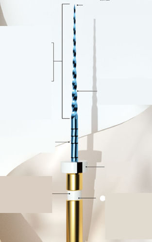 歯科用ドリル - E-FLEX BLUE - Changzhou Sifary Medical Technology - 金属製 / ストレートタイプ