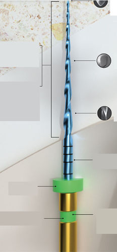 歯科用ドリル - E-FLEX ONE - Changzhou Sifary Medical Technology - 金属製 / ストレートタイプ