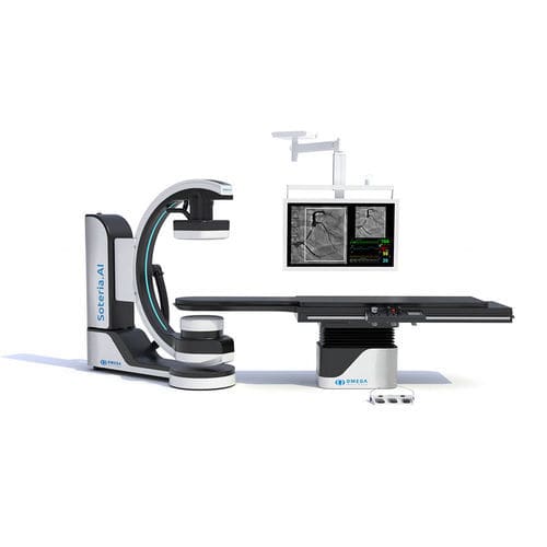 デジタル透視検査装置 - Omega Medical Imaging - 介入型X線透視用 / 傾斜台付き / フロアCアーム付き