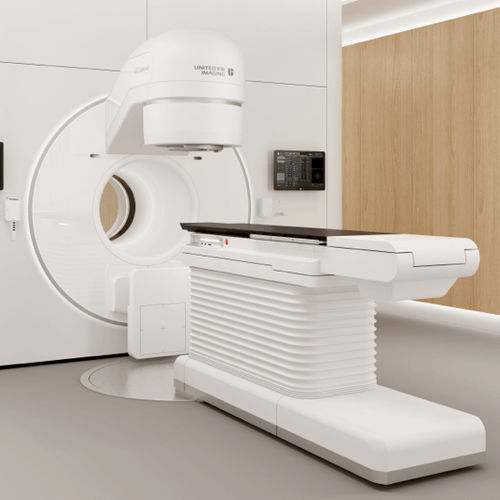 画像誘導放射線療法直線加速装置 - uRT-linac 506c - Shanghai United Imaging - ロボット化した位置決めテーブル付き / 内蔵CTスキャナー付き / マルチリーフコリメータ