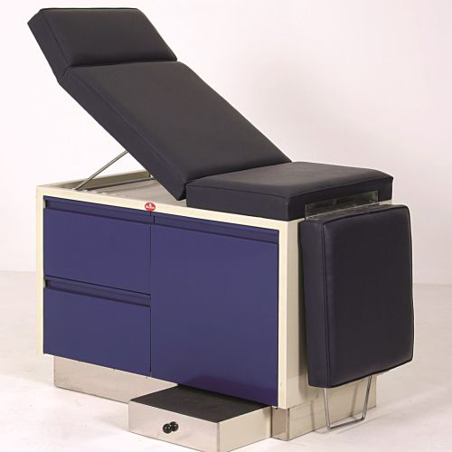 手動式診察台 - AD-205.A - DUMAN HOSPITAL FURNITURE - 背もたれ調節可能な / 収納付き / 4セクション