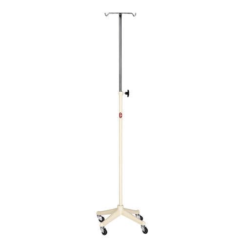キャスター付きIV スタンド - AD-241 - DUMAN HOSPITAL FURNITURE - 2フック / 高さ調節可能な / ステンレス鋼製