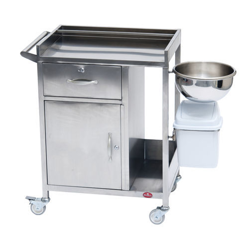 医療器具用台車 - AD-850.01 - DUMAN HOSPITAL FURNITURE - 治療用 / ステンレス製 / 引き出し1段式
