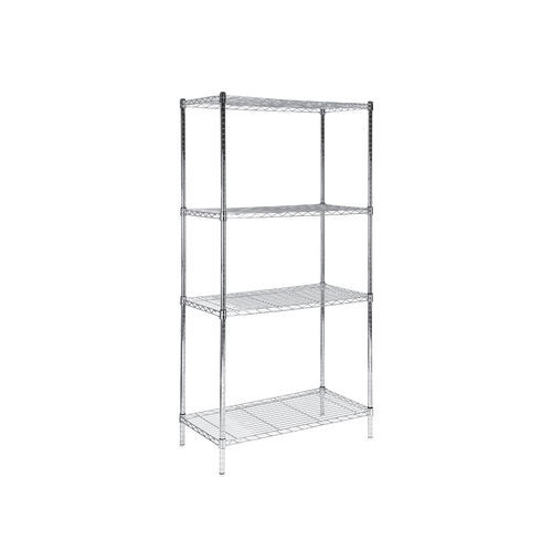 4段シェルフユニット - AD-740.10 - DUMAN HOSPITAL FURNITURE - オープン構造 / ステンレススチール製