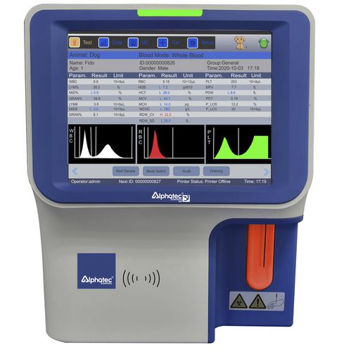 獣医用血液分析装置 - 37 VET - ALPHATEC SCIENTIFIC - 自動 / コンパクト / 22パラメーター