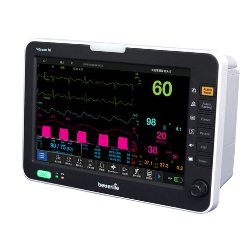コンパクト患者モニター - VITAVUE 10 - Better Life Medical Technology Co., Ltd. - 手持ち型 / ECG / RESP