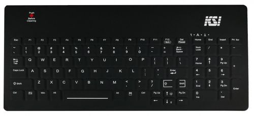 テンキー医療用キーボード - KSI-1801 SX B - Key Source International - インターナショナルレイアウト付き / シリコン / LEDバックライト