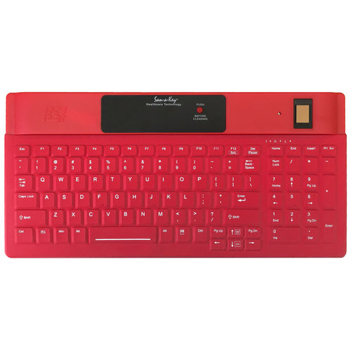 テンキー医療用キーボード - KSI-1802R SX FFFR - Key Source International - 多要素認証 / エンドポイントセキュリティ付き / インターナショナルレイアウト付き