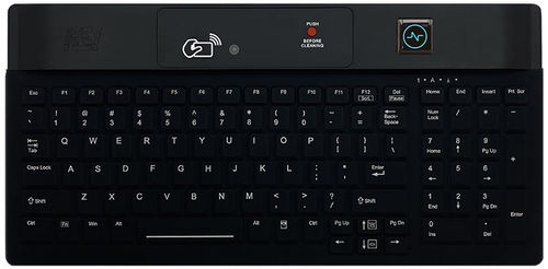 シリコン医療用キーボード - KSI-1802R - Key Source International - USB / ブラックライト / 衛生