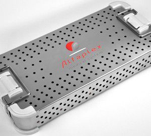 歯科器具用滅菌トレー - ALFAPLEX - 整形外科器具用 / 有孔 / ステンレススチール製
