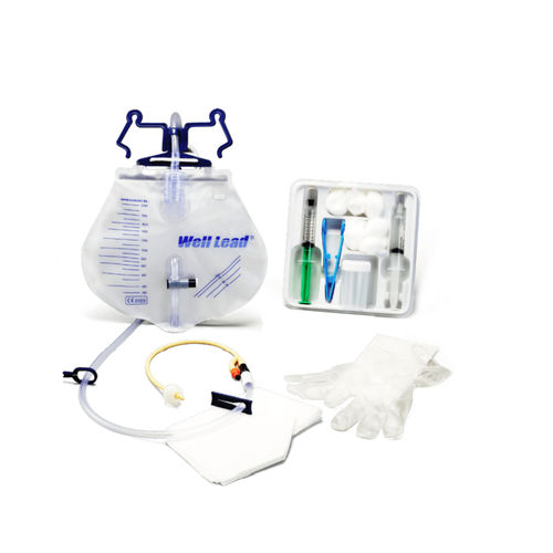 尿路カテーテル法医療用具 - Well Lead Medical - 尿道カテーテル挿入用 / 手袋付き