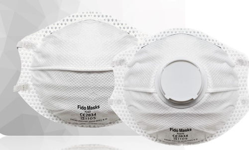 FFP2マスク - F223 - FIDO MASKS CO., LTD. - ラテックス不使用 / 呼気弁付き / 排気弁なし