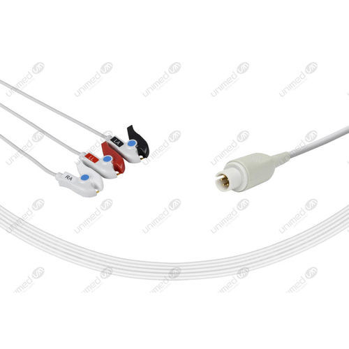 医療用ECGケーブル - 2305P - Unimed Medical Supplies - 3芯 / Mortara用 / 再使用可能
