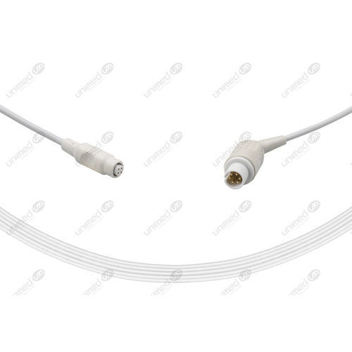 コンセント式IBPケーブル - BC-6P-BB - Unimed Medical Supplies - フィリップス対応 / Mortara用 / Edan用
