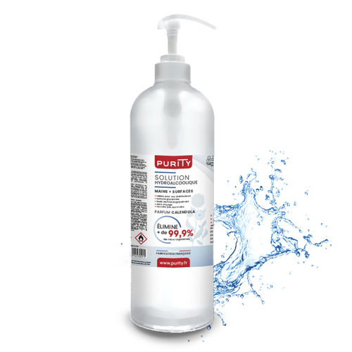 80%手指消毒剤 - FLASK - Alsace Protection - 1000ml
