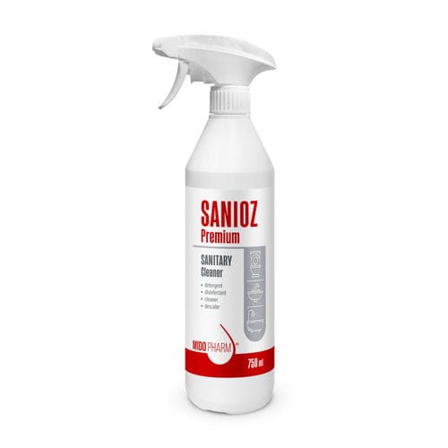 床・表面用消毒剤 - SANIOZ PREMIUM - MidoPharm - 液体 / 750mL / 酸性