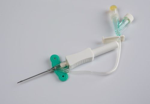 静脈注射用針 - IVCS1-18  - KB Medical Group - 安全機構付き / 翼付き / 18G
