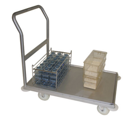 輸送用台車 - TW 4921-9IS  - Zoonlab GmbH - ステンレス製 / 1段 / 移動式