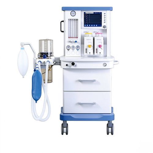 子供用麻酔ワークステーション - S6100 - HYZMED Medical - 台車上 / ガス排気システム付き / 電気ガス混合器付