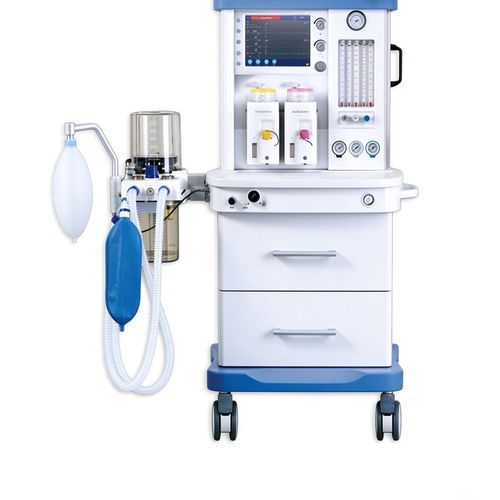 子供用麻酔ワークステーション - S6100A - HYZMED Medical - 台車上 / ガス排気システム付き / 電気ガス混合器付