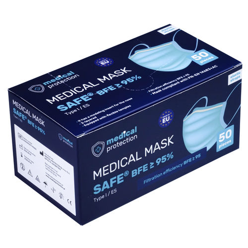 コットン防護マスク - SAFE® type I ES  - Medical Protection - ポリエステル製 / ハーフフェイス / 大人用