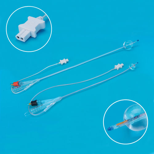 導尿カテーテル - Haiyan Kangyuan Medical Instrument - 尿道 / バルーン / シリコン製