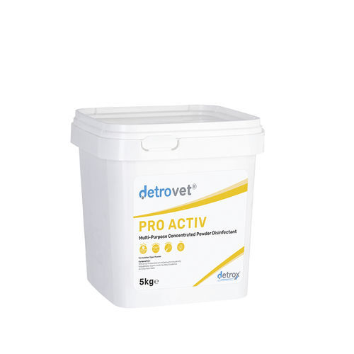 床・表面用消毒剤 - Detrovet Pro Activ - Detro Healthcare - 粉末 / 酸性