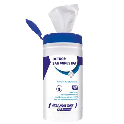 床・表面用ウェットティッシュ - Detro San IPA - Detro Healthcare - 100枚入り