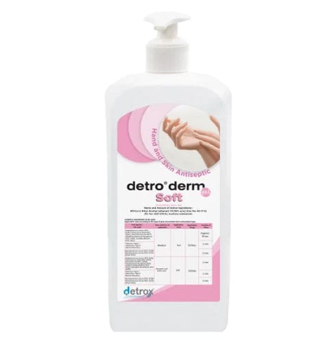 80%手指消毒剤 - Detro Derm Soft - Detro Healthcare - 500mL / 1000ml / 5000ml