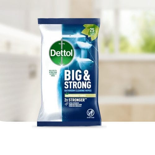 床・表面用ウェットティッシュ - Big & Strong - Dettol - 25枚入り